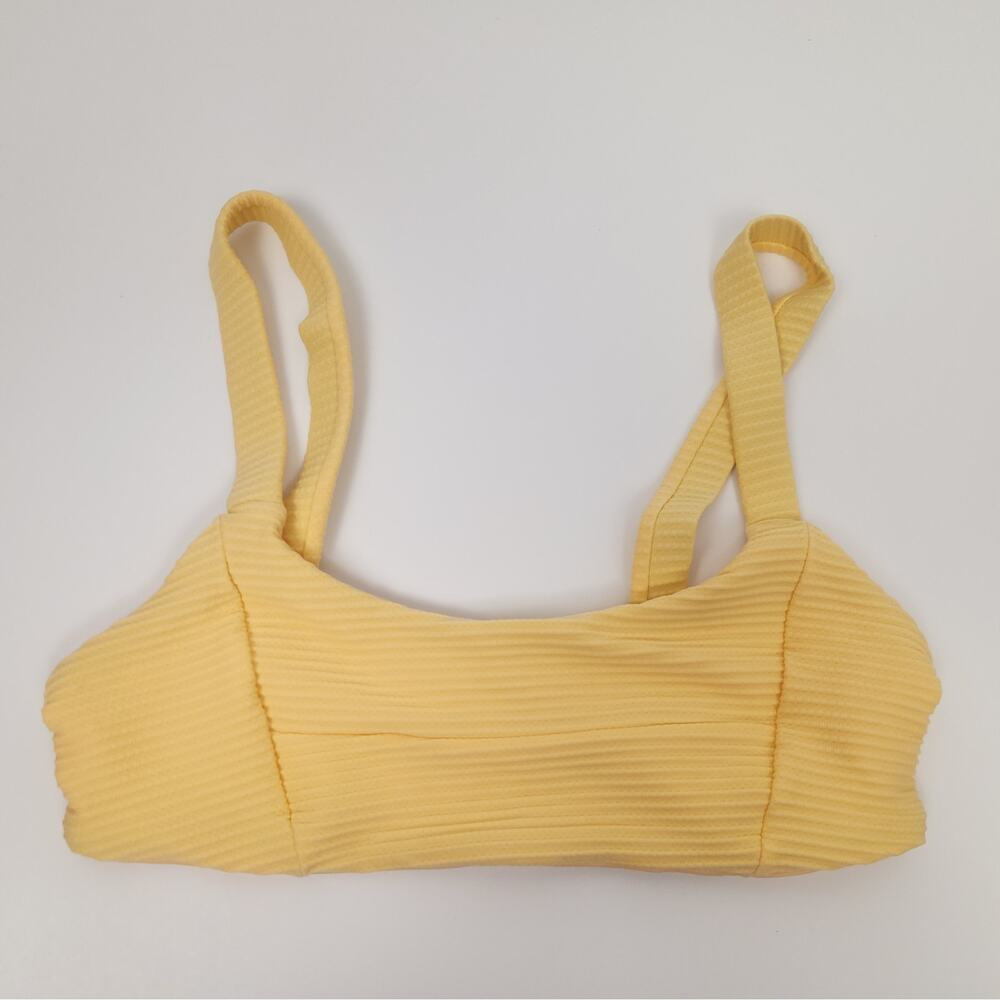 L*Space Jess Bikini Top in Yellow/Orange Size Small NWT